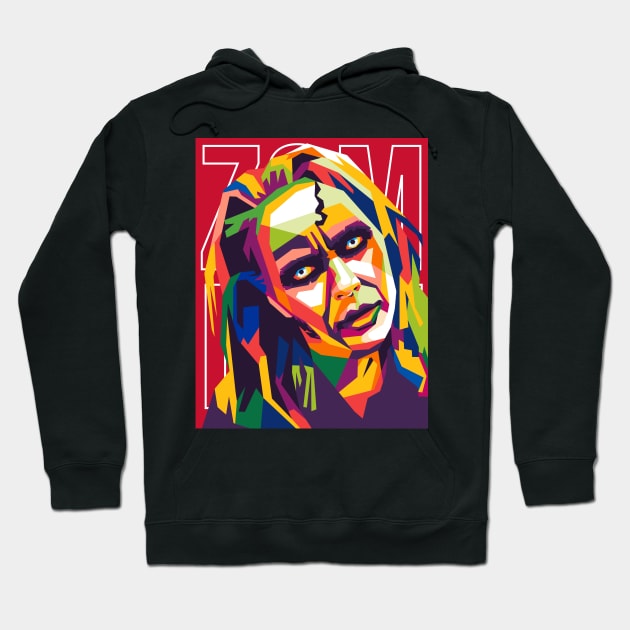 zombie halloween wpap Hoodie by cool pop art house